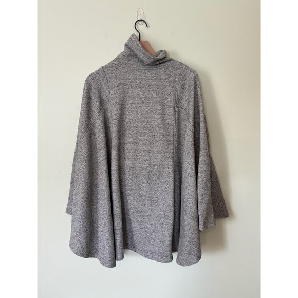 Ugg Gray Picot Poncho Sweater Cape Xs/S - Picture 3 of 10
